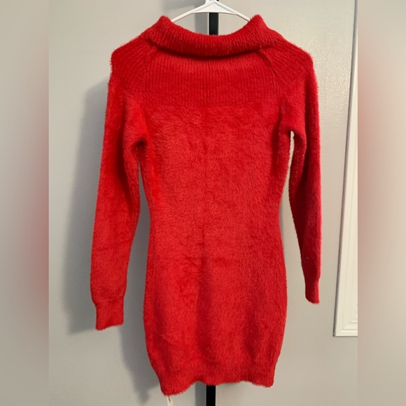 NWT Fairy Season Cozy Red Cowl Neck Tunic/ Dress - Picture 5 of 16
